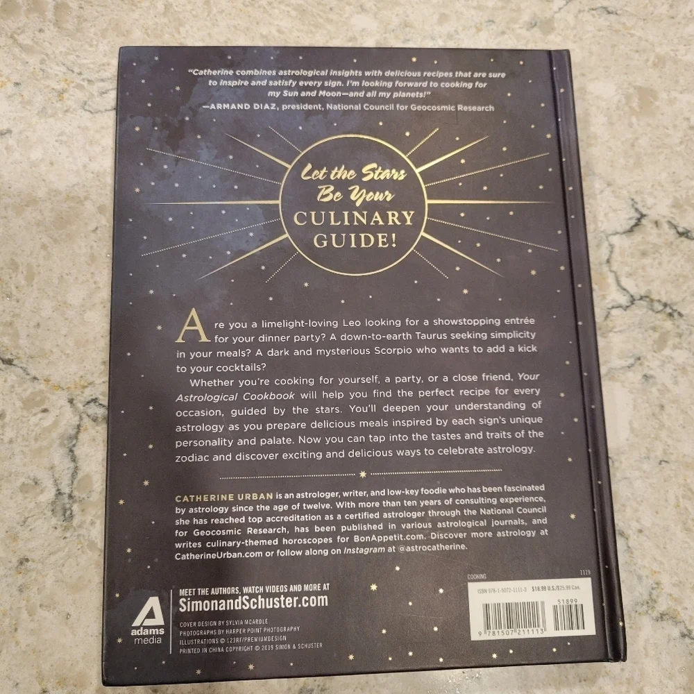 Your Astrological Cookbook: The Perfect Recipe for Every Sign by Catherine Urban